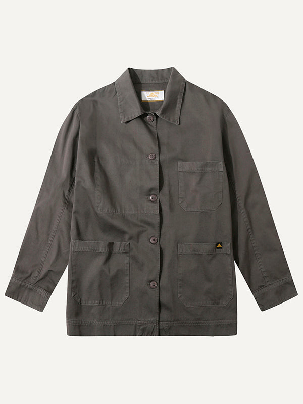 Gabardine work jacket in grey