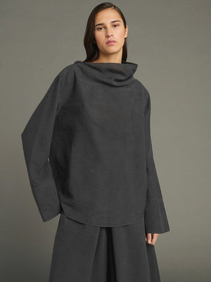Laila - Oversized washed silk Blouse