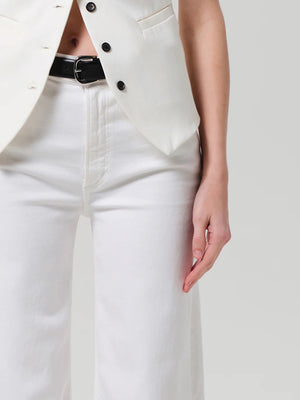 Lyra Long Wide Leg in soft white