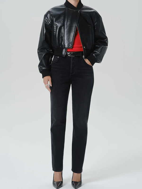 90's French High Rise Straight In Andreas