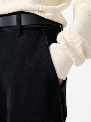 Chalco Denim Pant  in washed Black