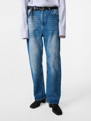 Denjo Jeans in worn wash indigo