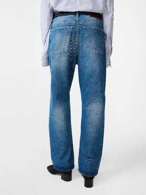 Denjo Jeans in worn wash indigo