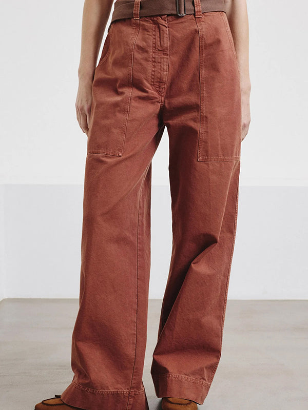 Cargo trousers in Forest Green