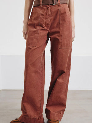 Cargo trousers in Forest Green