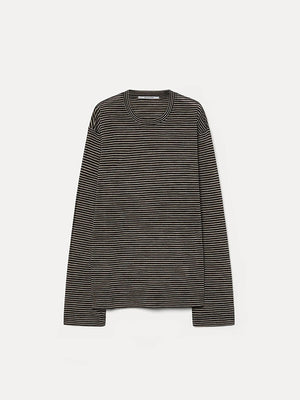 Long-sleeve T-shirt in striped jersey