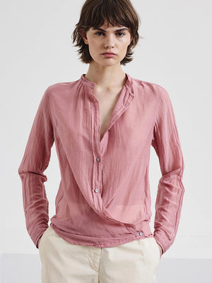 Cotton and silk muslin shirt