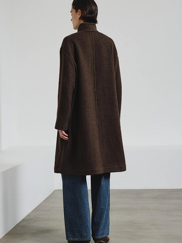 Double wool cotton coat