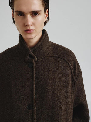 Double wool cotton coat