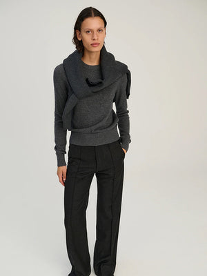 Crew - Wool Cashmere - Grey