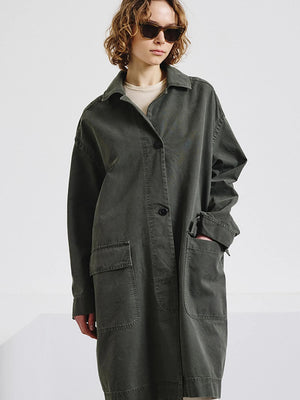 Cotton panama coat
