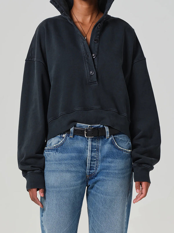 Mirelle Funnel Neck in charcoal