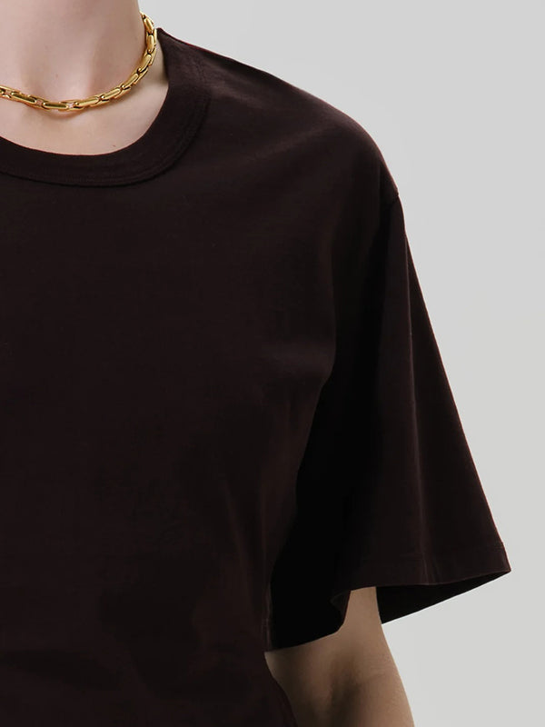Rework Men's Tee in chocolate