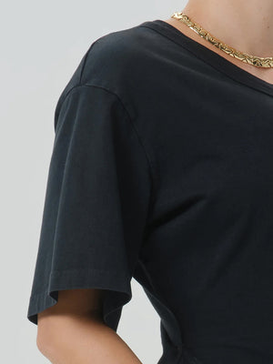 Rework Men's Tee in washed black