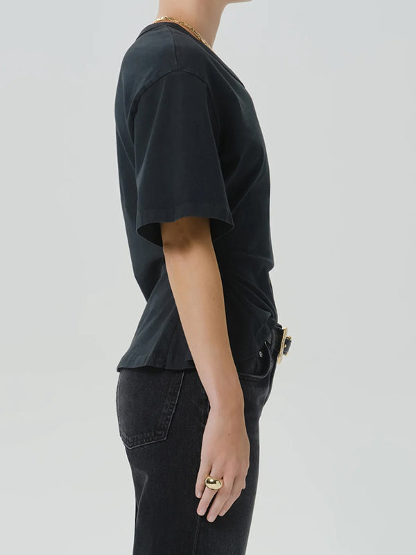 Rework Men's Tee in washed black