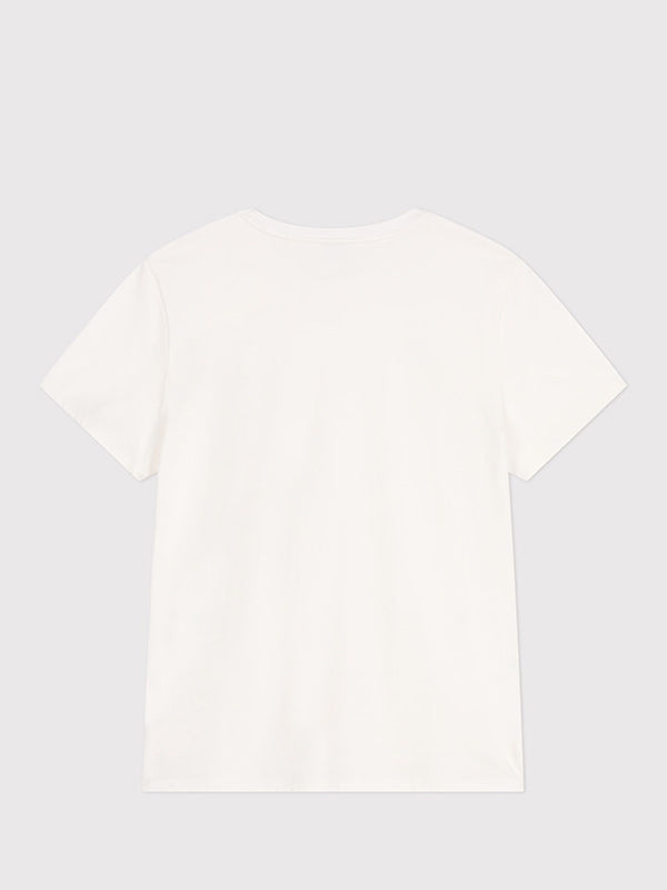 Plain cotton boxy T-shirt