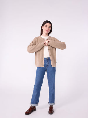wool and cotton cardigan