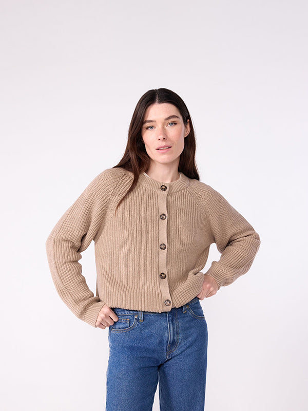 wool and cotton cardigan