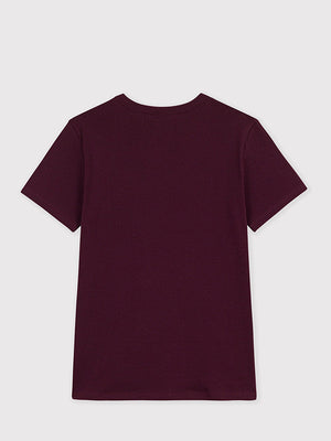 Women's short-sleeved plain cotton T-shirt