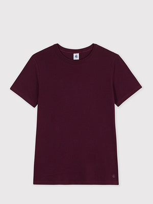 Women's short-sleeved plain cotton T-shirt