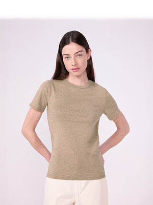 Women's short-sleeved plain cotton T-shirt