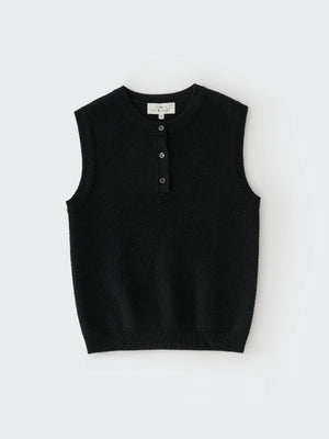 Aurel Knit Vest in black