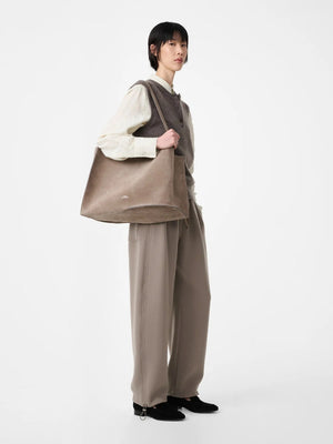 Aurel Knit Vest in Mouse
