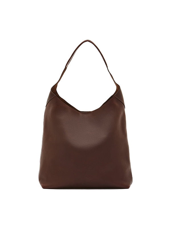 Le laudi Women's shoulder bag in vintage leather color coffee