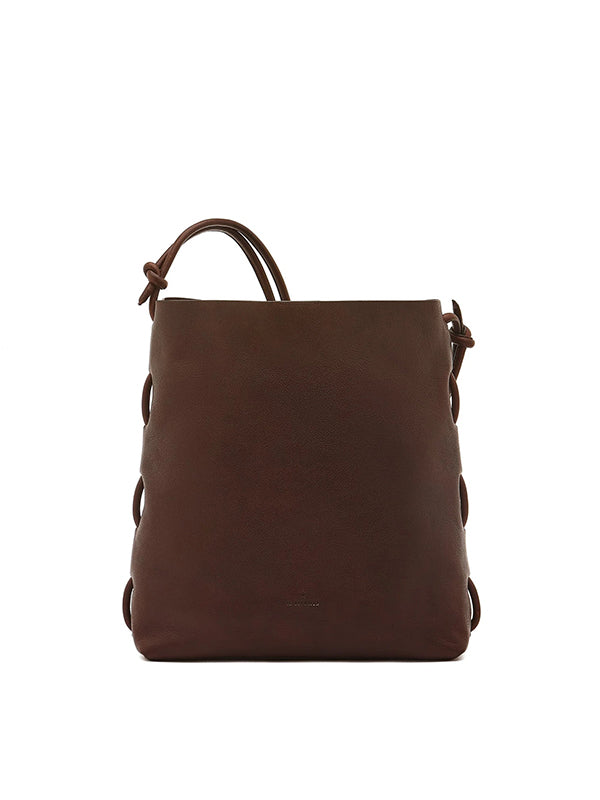 Snodo -  Large shoulder bag in vintage leather