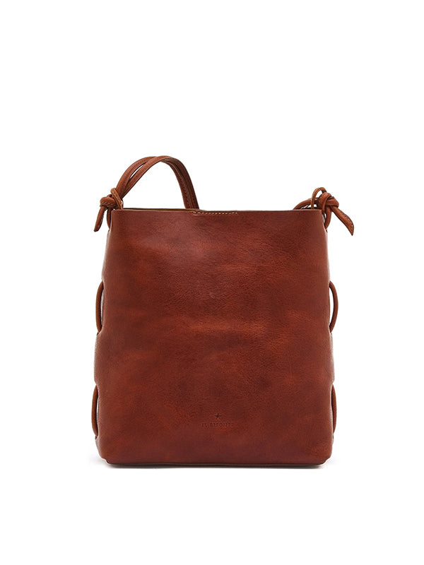 Snodo -  Small shoulder bag in vintage leather