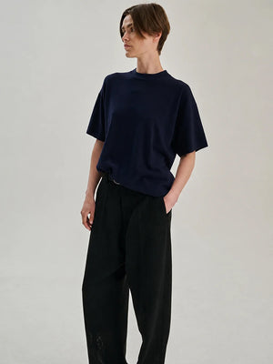Slouchy T - Wool Cashmere - Navy