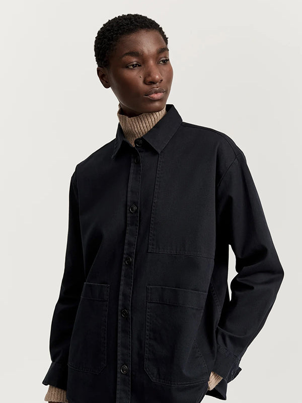 Dusty Shirt in Black Navy