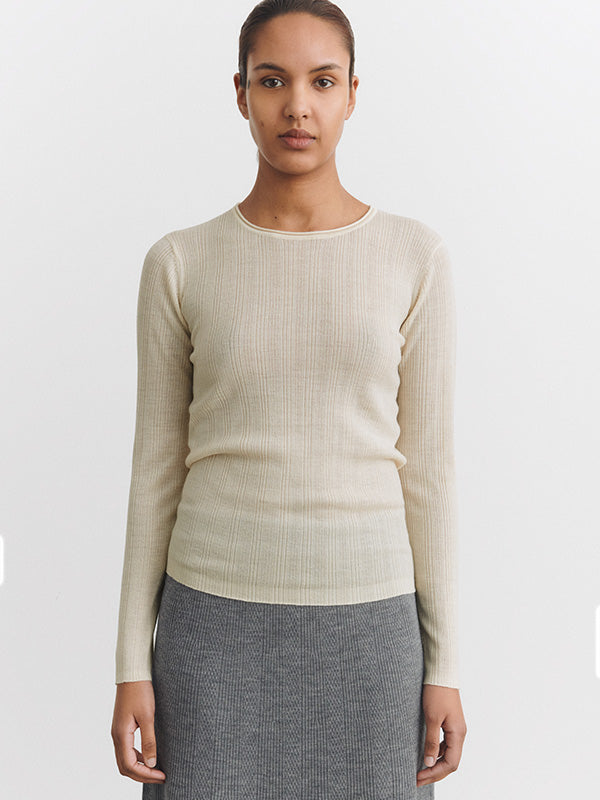 Rib blouse