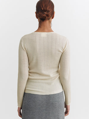 Rib blouse