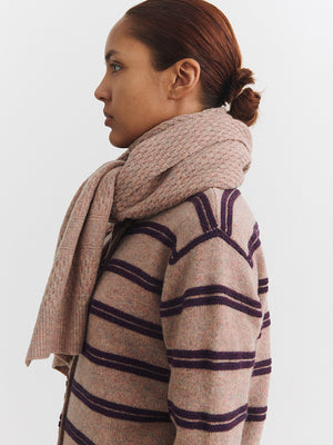 Lambswool structure scarf