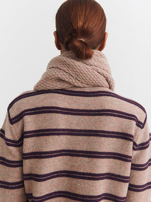 Lambswool structure scarf