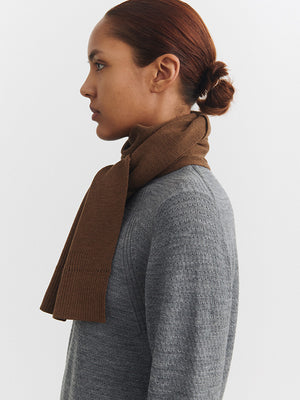 Lambswool structure scarf