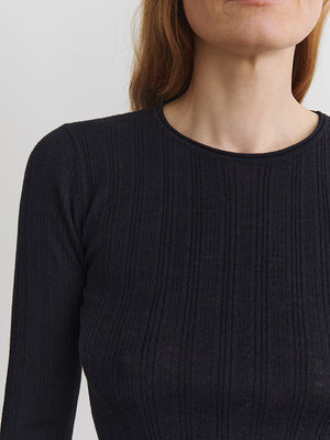Rib blouse
