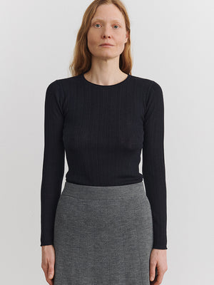 Rib blouse