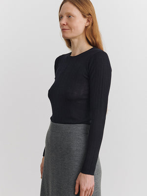 Rib blouse