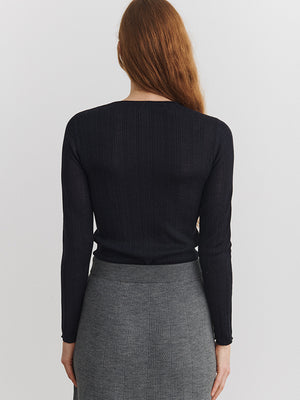 Rib blouse