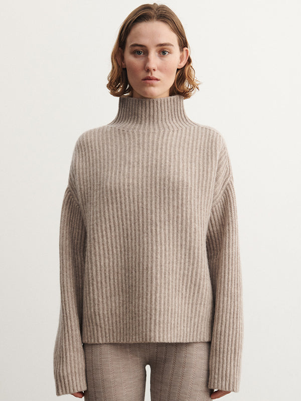 Lambswool rib Jumper