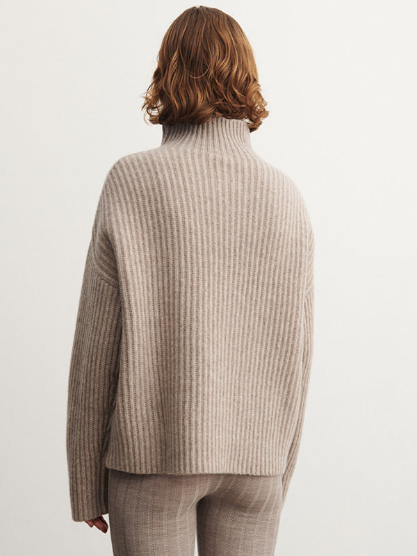 Lambswool rib Jumper