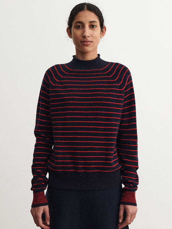 Lambswool Jumper in Navy
