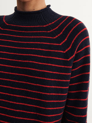 Lambswool Jumper in Navy