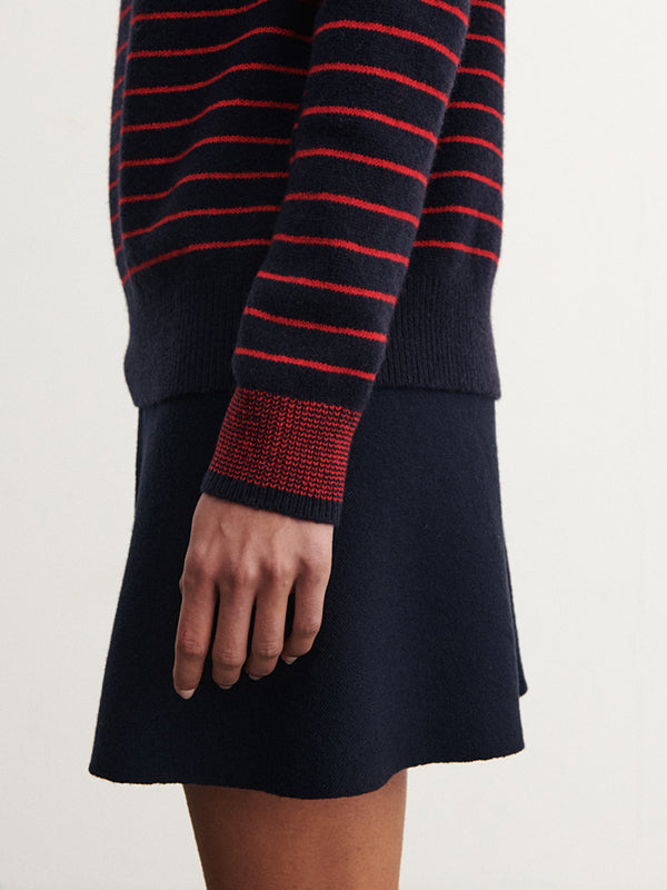 Lambswool Jumper in Navy
