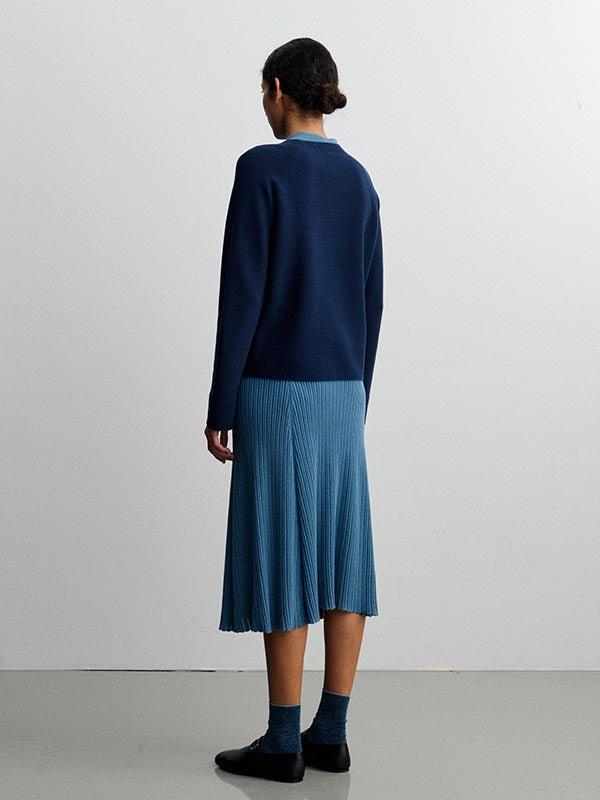 Fine Knit Cotton Skirt