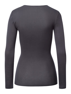 Cotton Seamless Long Sleeve Shirt / Seasonal Colour