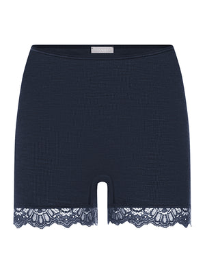 Woolen Lace Panty in Navy