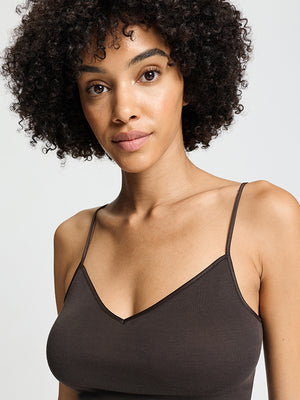 Cotton Seamless Top / Seasonal Colour Dark Mocha